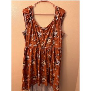 High-low floral dress